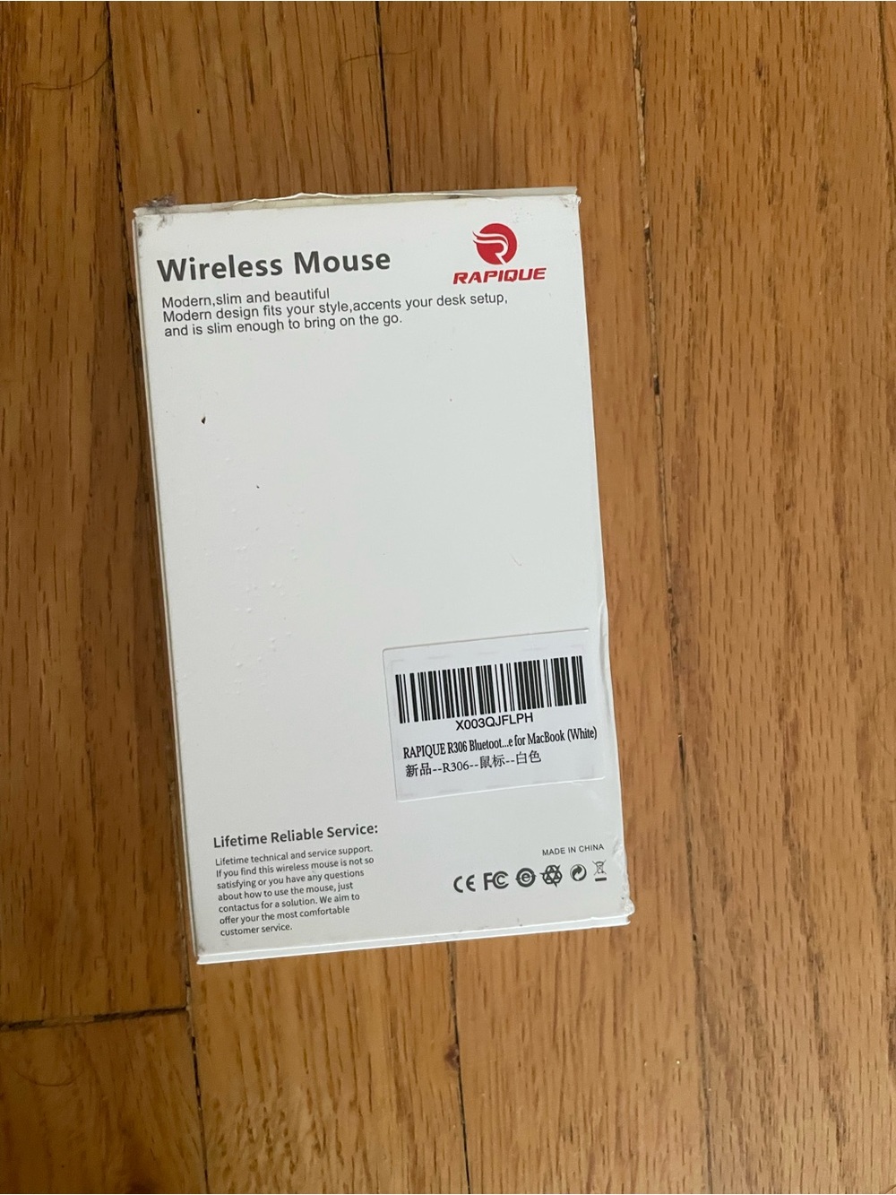 RAPIOUE Wireless Mouse in White - Picture 2 of 3
